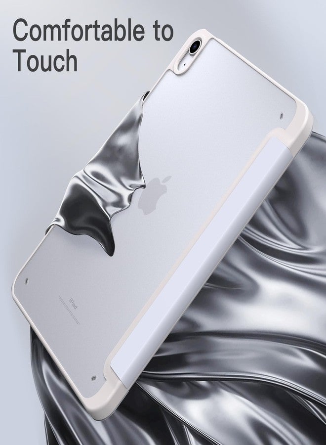 جي تيك جراب JETech غير اللامع لجهاز iPad (A16) الجيل الحادي عشر/العاشر (2025/2022) مع حامل قلم، غطاء خلفي شفاف غير لامع رفيع لحماية الجهاز اللوحي (أبيض) - Image 4